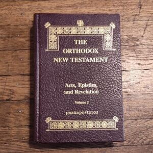 The Orthodox New Testament Acts, Epistles, And Revelation Book